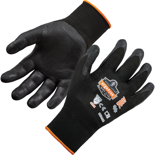 Gants enduits ProFlex DSX pour pr&eacute;hension de produits secs, Petit, R&ecirc;vetement Nitrile, Calibre 18, Enveloppe en Nylon/Spand R.M.G. Prévention