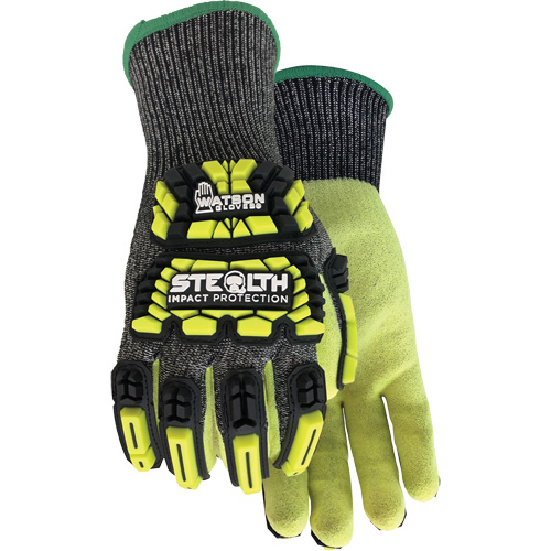 Gants r&eacute;sistants aux coupures et aux chocs Stealth Dog Fight, Petit, Paume en Fibre de verre/PEHP/Nylon/Spandex, Poignet Poignet en tricot R.M.G. Prévention