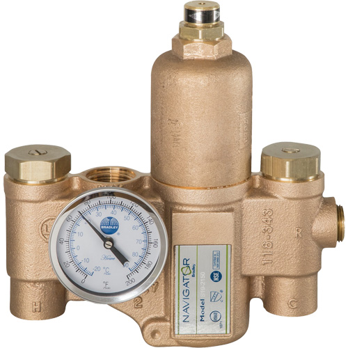 Robinet mitigeur thermostatique pour luminaires durgence Navigator EFX20, 30 gal./min R.M.G. Prévention