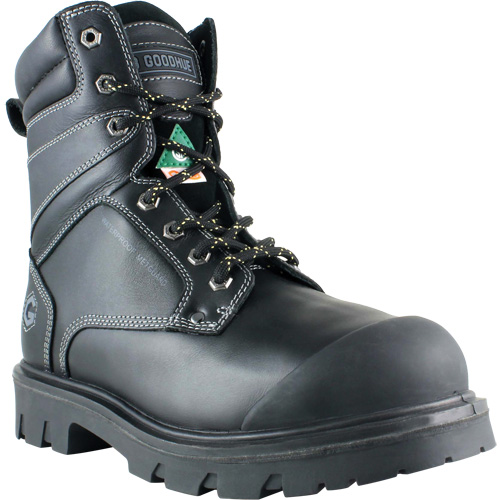 Boomerang Work Boots, Leather, Steel Toe, Size 7, Impermeable R.M.G. Prévention