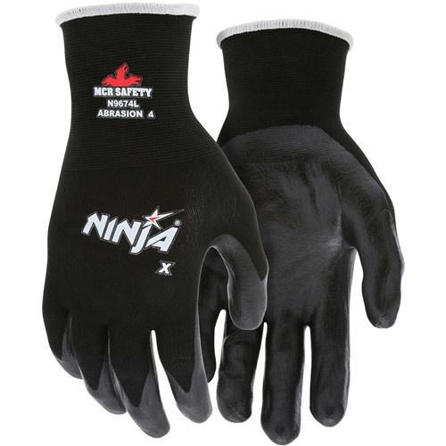 Gants enduits Ninja, Grand, R&ecirc;vetement Bipolym&egrave;re, Calibre 15, Enveloppe en Nylon/Lycra R.M.G. Prévention