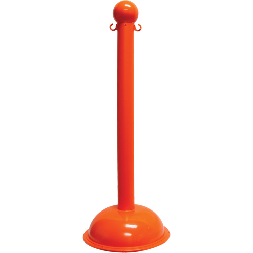 Poteau pour service intense, Hauteur de 40", Orange R.M.G. Prévention