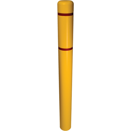 Couvre-bollard, 6" dia. x 52" l, Jaune R.M.G. Prévention