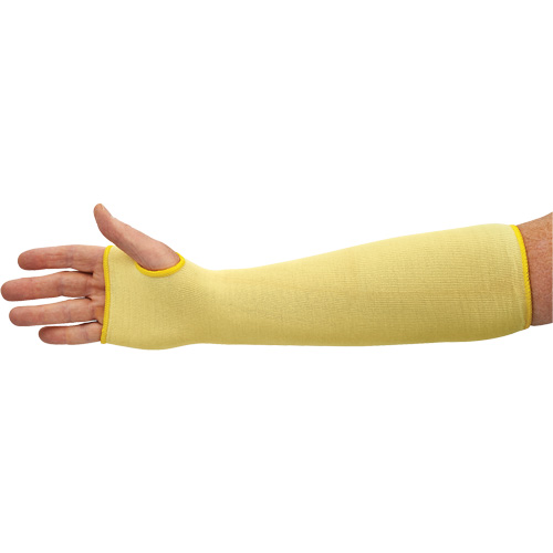 KleenGuard G60 Cut Resistant Sleeve, Kevlar&reg;, 18", ASTM ANSI Level A2/EN 388 Level 2, Yellow R.M.G. Prévention