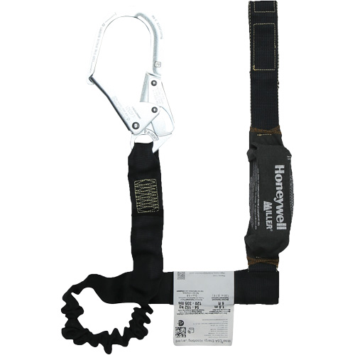 Miller&reg; Arc-Rated Shock-Absorbing Lanyard, 6', Scaffold Hook Center, Choke-Off Loop Leg Ends, Kevlar&reg; R.M.G. Prévention
