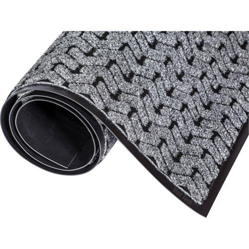 Tapis d'accueil Performance Tire-Track, Essuie-pieds/grattoir, 4' x 8' x 3/8", Gris R.M.G. Prévention