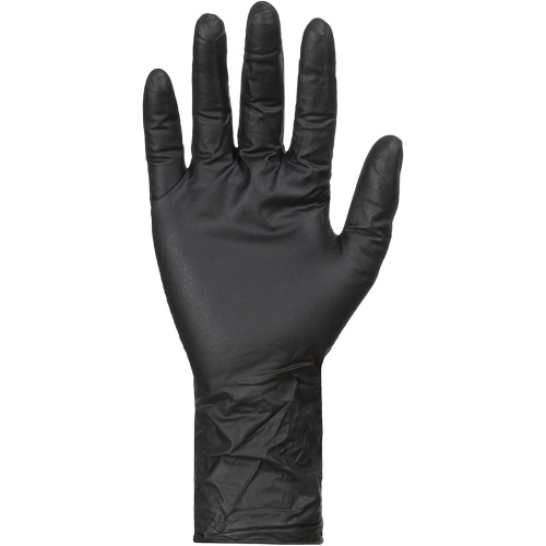 Gants jetables KeepKleen, Grand, Nitrile, 8 mils, Sans poudre, Noir R.M.G. Prévention