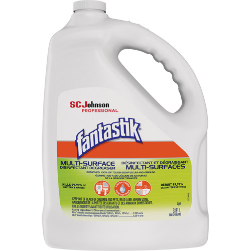 Fantastik&reg; Professional Multi-Surface Disinfectant & Degreaser, 3.78 L, Jug R.M.G. Prévention