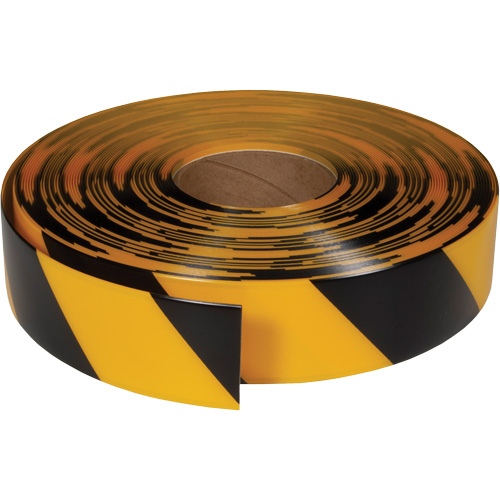 Ruban de marquage tr&egrave;s r&eacute;sistant pour plancher ArmorStripe, 2" x 100', PVC, Noir et jaune R.M.G. Prévention