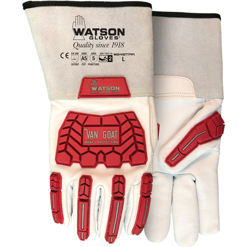 Van Goat Cut & Impact Gloves, Size X-Small, Cutshield Shell, ASTM ANSI Level A5/EN 388 Level E R.M.G. Prévention