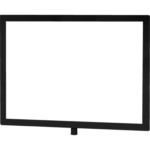 Heavy-Duty Horizontal Sign Holder for Classic Posts, Black R.M.G. Prévention