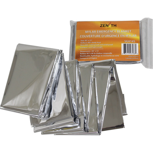 Emergency Blanket, Aluminized Polyester R.M.G. Prévention
