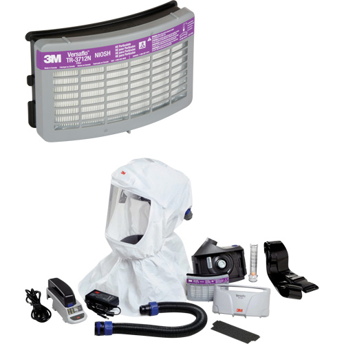 Versaflo Easy Clean PAPR Kit, Loose Fitting Hood & Faceshield, Lithium-Ion Battery R.M.G. Prévention