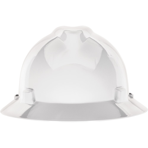 Casque de s&eacute;curit&eacute; &agrave; fente et bordure compl&egrave;te V-Gard, R&eacute;pond aux normes CSA type 1, Suspension Glissement rapide, Non ventil&eacute; R.M.G. Prévention