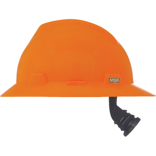 Casque de s&eacute;curit&eacute; &agrave; fente et bordure compl&egrave;te V-Gard, R&eacute;pond aux normes CSA type 1, Suspension Rochet, Non ventil&eacute; R.M.G. Prévention