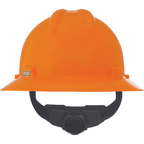Casque de s&eacute;curit&eacute; &agrave; fente et bordure compl&egrave;te V-Gard, R&eacute;pond aux normes CSA type 1, Suspension Rochet, Non ventil&eacute; R.M.G. Prévention
