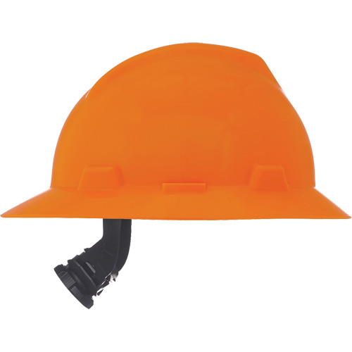 Casque de s&eacute;curit&eacute; &agrave; fente et bordure compl&egrave;te V-Gard, R&eacute;pond aux normes CSA type 1, Suspension Rochet, Non ventil&eacute; R.M.G. Prévention