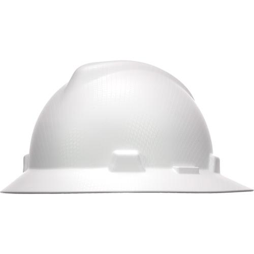 Casque de s&eacute;curit&eacute; &agrave; bordure compl&egrave;te Hydro Dip V-Gard, R&eacute;pond aux normes CSA type 1, Suspension Rochet, Non ventil&eacute; R.M.G. Prévention