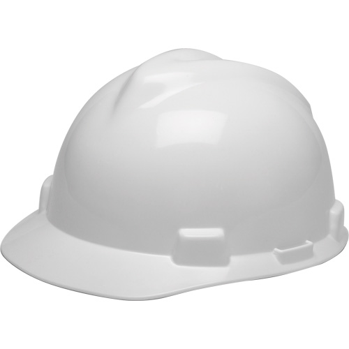 Casque de s&eacute;curit&eacute; avec rainures GREEN V-Gard, R&eacute;pond aux normes CSA type 1, Suspension Rochet R.M.G. Prévention