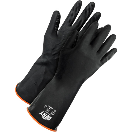 Gants r&eacute;sistants aux produits chimiques Deny, Taille 9, 12" lo, Latex de caoutchouc, Doublure en Ouat&eacute;e, Gant de calibre hiver R.M.G. Prévention