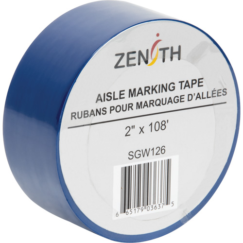 Aisle Marking Tape, 2" x 108', PVC, Blue R.M.G. Prévention