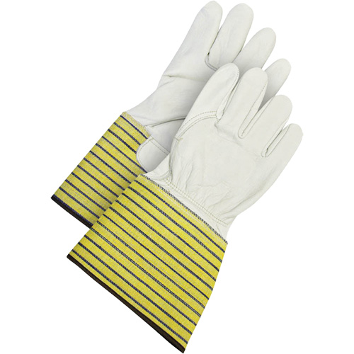 Classic Fitter's Gloves, Large, Grain Cowhide Palm, Fleece Inner Lining R.M.G. Prévention