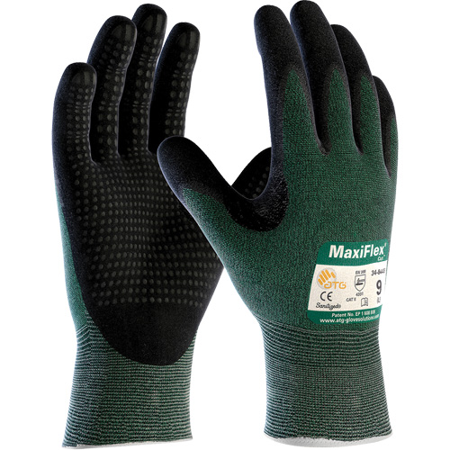 Gants ATG MaxiFlex Cut, T-Grand, Calibre 15, Rev&ecirc;tement Mousse de nitrile, ASTM ANSI niveau A2/EN 388 niveau 3/EN 388 niveau B R.M.G. Prévention