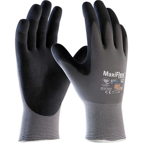 ATG MaxiFlex&reg; Ultimate AD-APT Coated Gloves, Small, Foam Nitrile Coating, 15 Gauge, Nylon/Spandex Shell R.M.G. Prévention