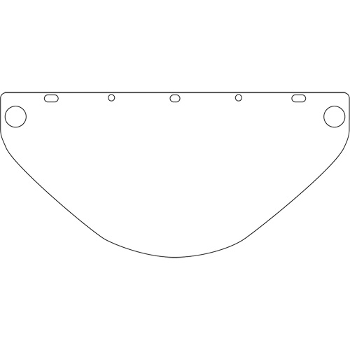 Visi&egrave;re de s&eacute;curit&eacute; universelle Dynamic, Polycarbonate, Teinte Transparent R.M.G. Prévention