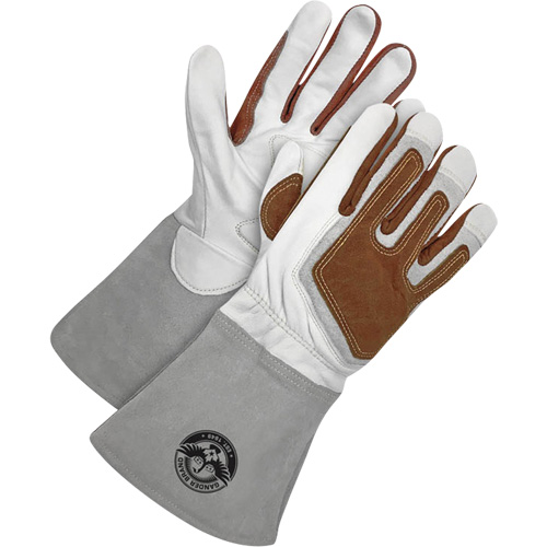Gander Brand TIG Welder's Gloves with Heat Patch, Grain Goatskin, Size Small R.M.G. Prévention