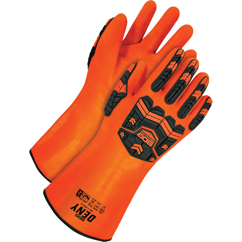 Gants r&eacute;sistants aux produits chimiques Deny, Taille 9, 14" lo, PVC, Doublure en Tissu &eacute;ponge R.M.G. Prévention