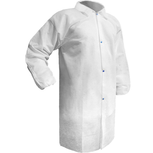 Care Lab Coat, Polypropylene, White, Small R.M.G. Prévention