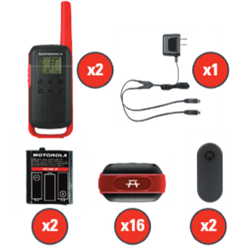 TalkAbout Two-Way Radios, FRS Radio Band, 22 Channels, 32 km Range R.M.G. Prévention