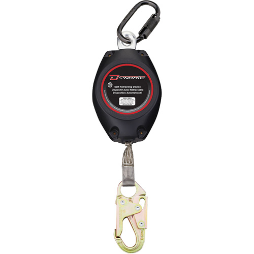 Dynamic Self-Retracting Lifeline, 20', Dyneema&reg;, Swivel R.M.G. Prévention