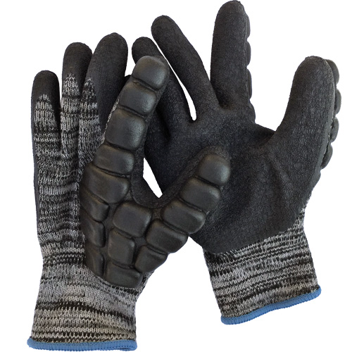 Gants antichocs enduits pour le martelage, 8/Moyen, Paume en Synth&eacute;tique, Poignet &eacute;lastique R.M.G. Prévention