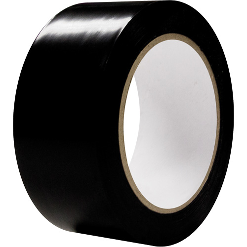 Aisle Marking Tape, 2" x 108', PVC, Black R.M.G. Prévention