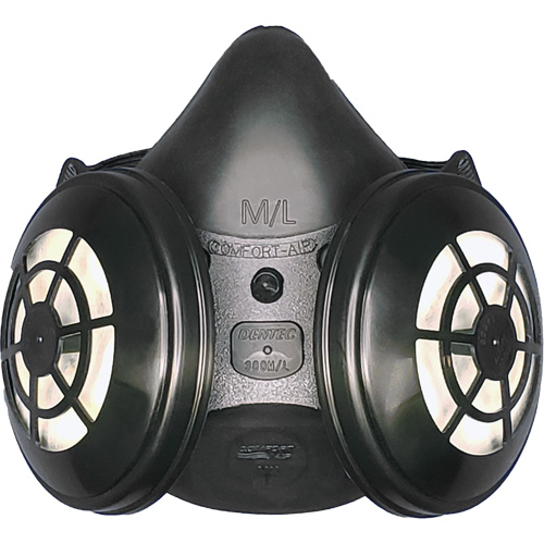 Comfort-Air&reg; 400Nx Black Half Mask without Exhalation Valve N95 Kit, Elastomer/Rubber, Small/Medium R.M.G. Prévention