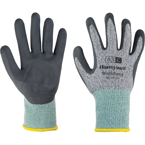 Gants de protection contre les coupures WorkEasy, Taille 6/T-petit, Calibre 13, Rev&ecirc;tement Mousse de nitrile, Enveloppe en PEHP/Fibre de verre, ASTM ANSI niveau A3/EN 388 niveau C R.M.G. Prévention