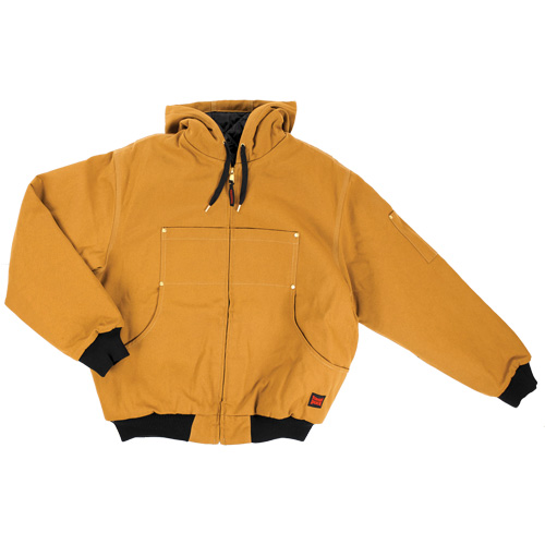 Blouson d'aviateur en toile lourde avec capuchon, Hommes, 5T-Grand (grande taille), Brun R.M.G. Prévention