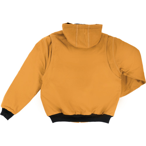 Blouson d'aviateur en toile lourde avec capuchon, Hommes, 5T-Grand (grande taille), Brun R.M.G. Prévention