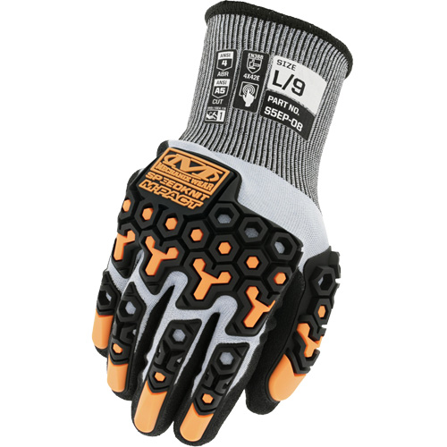 Gants antichocs r&eacute;sistants aux coupures SpeedKnit M-Pact, Taille 7/Petit, Calibre 18, Rev&ecirc;tement Nitrile, Enveloppe en PEHP/Tungst&egrave;ne, ASTM ANSI niveau A5/EN 388 niveau E R.M.G. Prévention