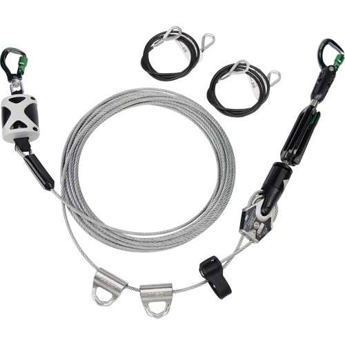 Temporary Horizontal Lifeline, Galvanized Cable R.M.G. Prévention