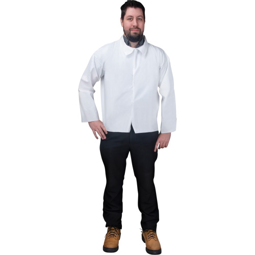 Chemise jetable, Microporeux, Petit, Blanc R.M.G. Prévention