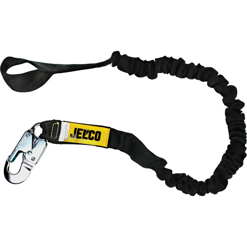 Arc Flash Shock Absorbing Lanyard, 6', Locking Snap Hook Center, Choke-Off Loop Leg Ends, Nylon R.M.G. Prévention
