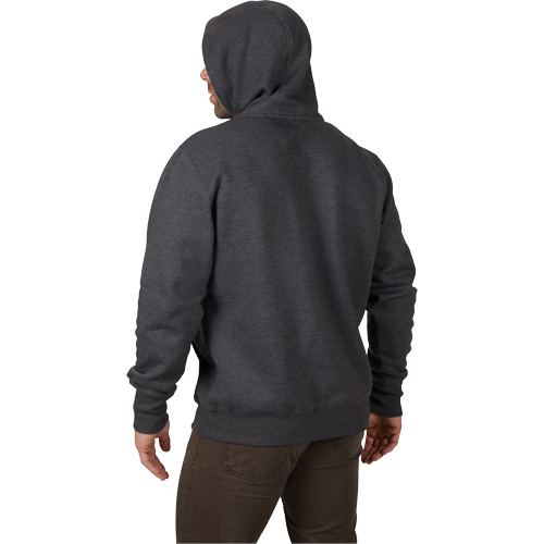 Chandail &agrave; capuchon lourd, Hommes, Petit, Gris R.M.G. Prévention