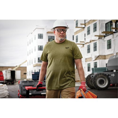 T-shirt de travail hybride, Hommes, Petit, Vert R.M.G. Prévention