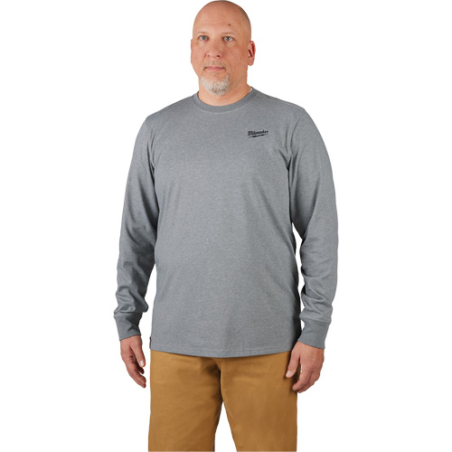 Hybrid Work Tee Shirt, Men's, Small, Grey R.M.G. Prévention