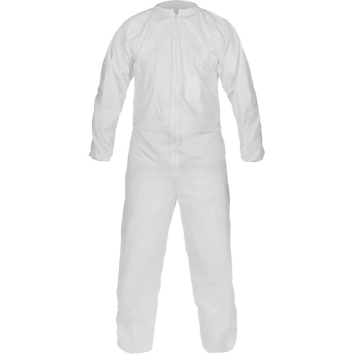 Combinaison non st&eacute;rile de fabrication &eacute;co-efficace CleanMax, Moyen, Blanc, Microporeux R.M.G. Prévention