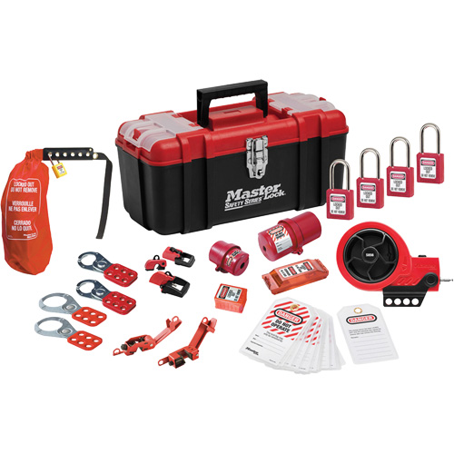 Premier Lockout Kit with Zenex Thermoplastic Locks, Electrical Kit, 21 Components R.M.G. Prévention