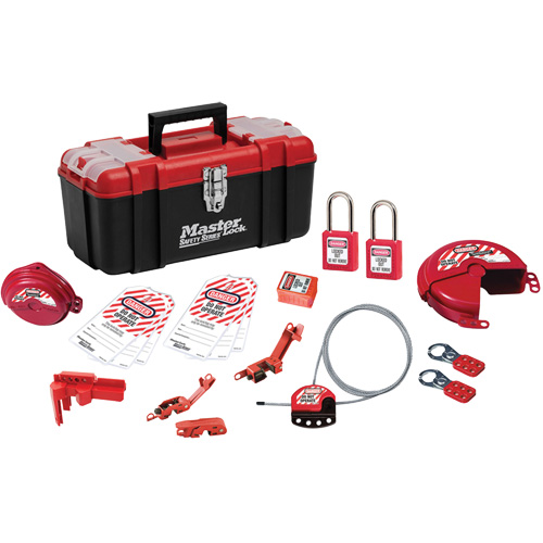 Basic Lockout Kit with Zenex Thermoplastic Locks, Electrical/Valve Kit, 19 Components R.M.G. Prévention